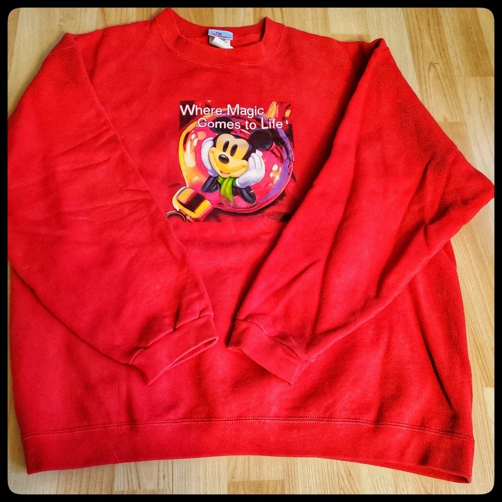 Disney Store Mickey Mouse Christmas Sweatshirt